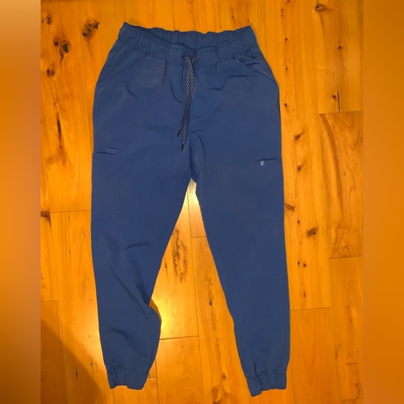 Blue women’s jaunuu scrub Jogger Pants - Picture 2 of 5